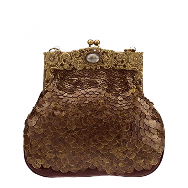 DESIDERIUS Stella GAEA Clutch Handtasche DEAW160331 copper braun kupfer