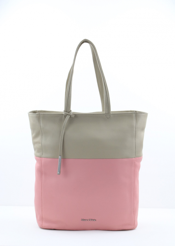 Marc O'Polo Shopper RUMI aus Leder Rosa Beige mit 2 Henkel_1_Front-Katalog