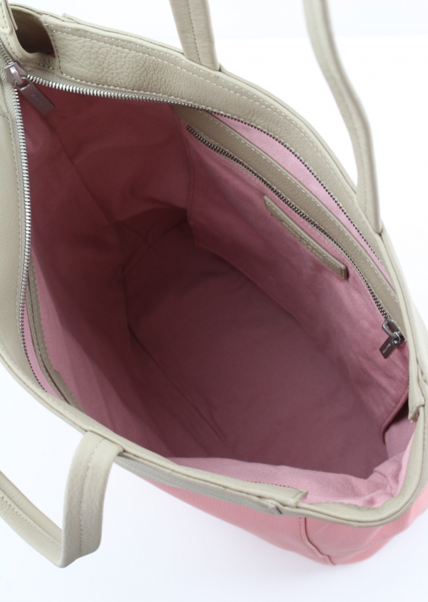 Marc O'Polo Shopper RUMI, aus Leder Rosa Beige mit 2 Henkel_5_Innen