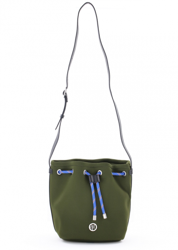 Marc O'Polo Schultertasche SIA,Bucket bag mit verstellbarem Schultergurt, mit Zugband und Magnetverschluss olive_8