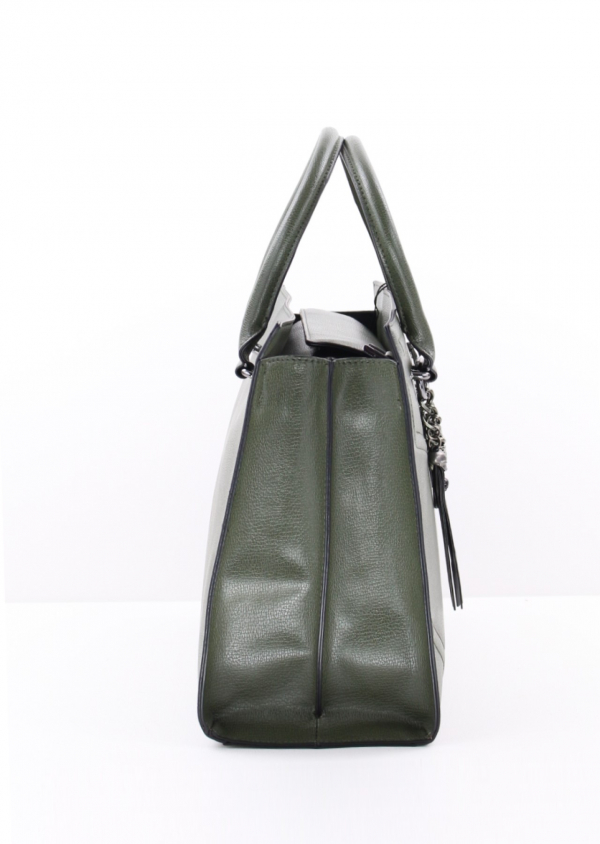 REPLAY Shopper FW3695 Kunstleder Dunkelgrün mit Pouch und abnehmbarem Schultergurt_3