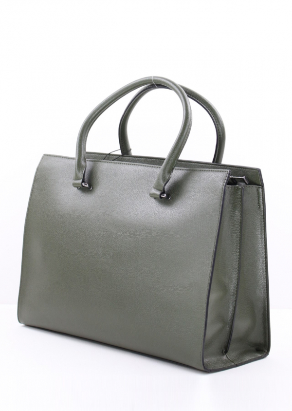 REPLAY Shopper FW3695 Kunstleder Dunkelgrün mit Pouch und abnehmbarem Schultergurt_4